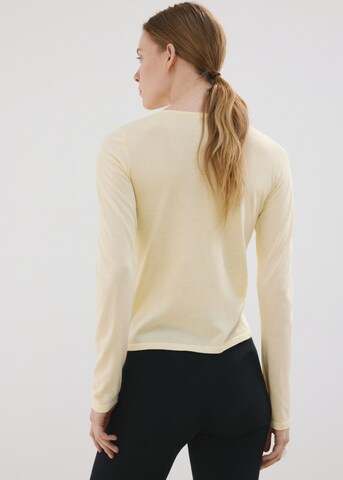 MANGO Плетена жилетка 'Gracie' в жълто