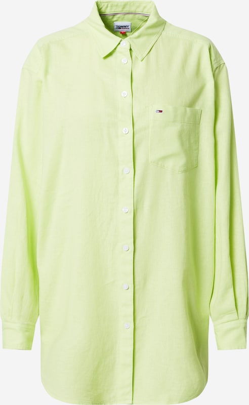 Chemisier Tommy Jeans En Citron Vert About You