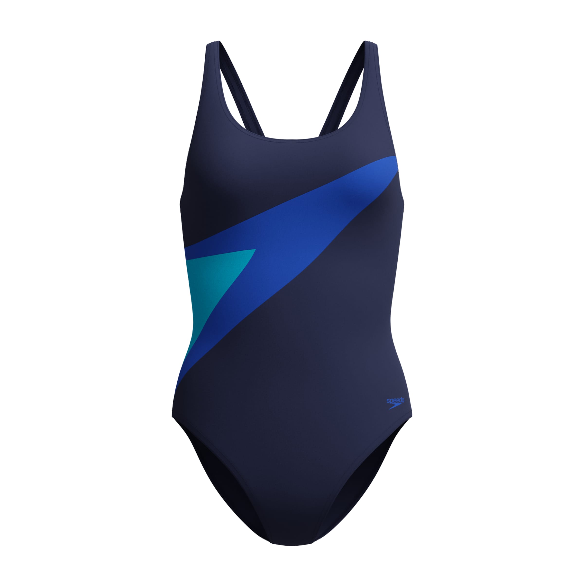 SPEEDO Active Swimsuit in Turquoise / Night blue / Dark blue, Item view