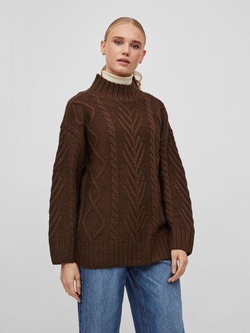 VILA Sweater 'Apoline' in Brown: front