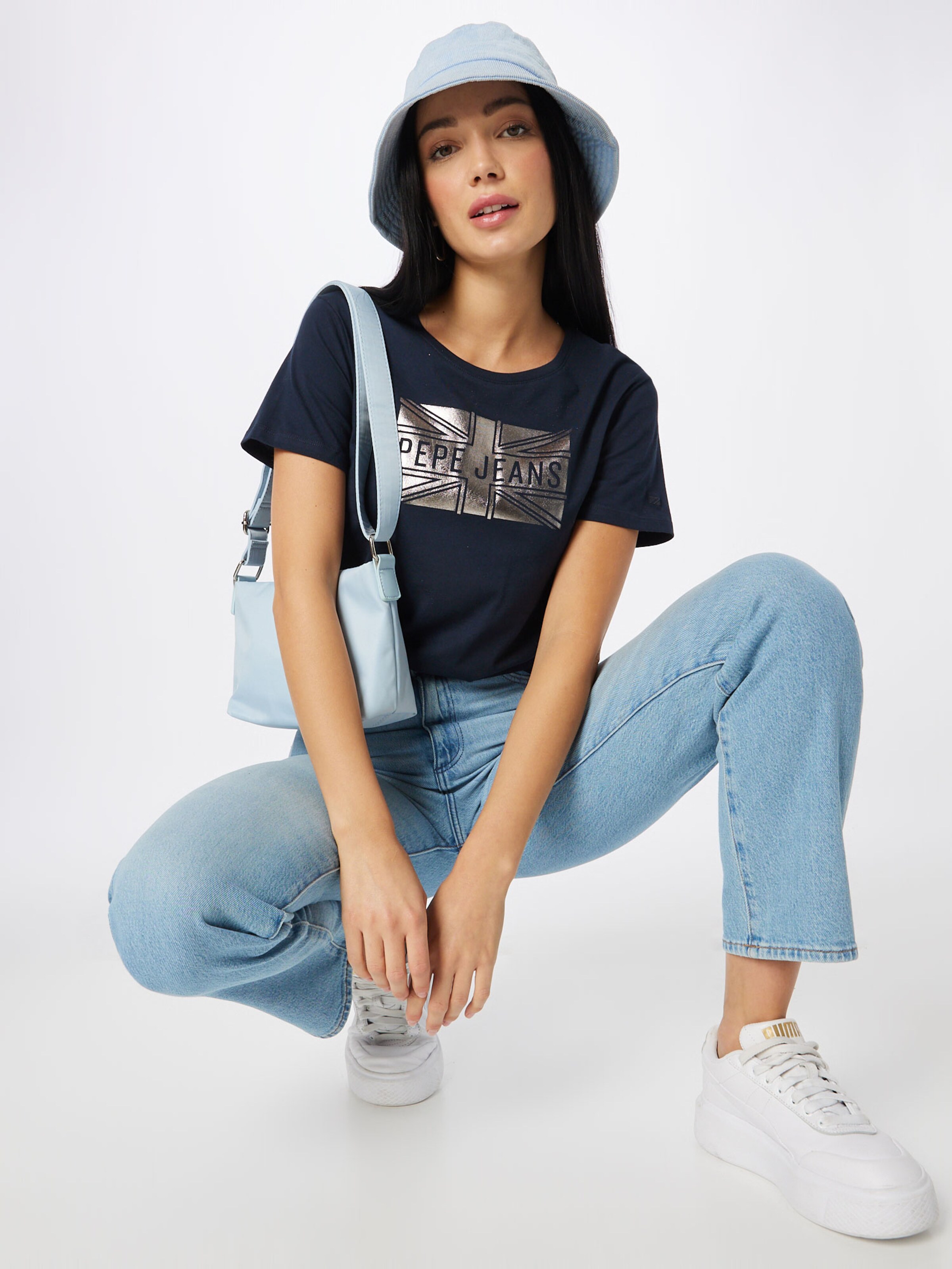 Frauen Shirts & Tops Pepe Jeans T-Shirt 'PEARL' in Navy - VF89037 Frauen Shirts & Tops Pepe Jeans T-Shirt 'PEARL' in Navy - VF89037