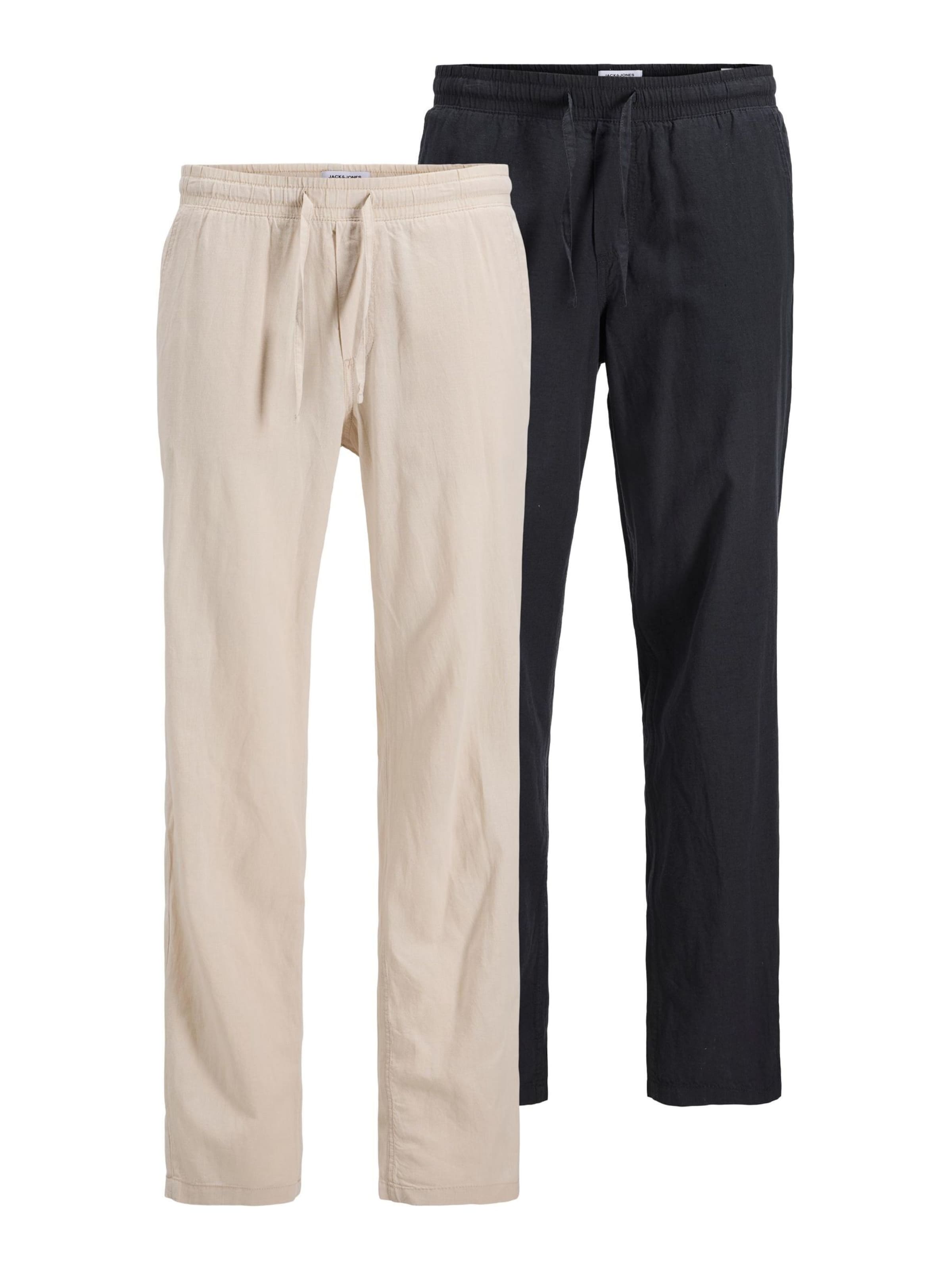 JACK & JONES Hose in 29-30 in beige / schwarz, Produktansicht