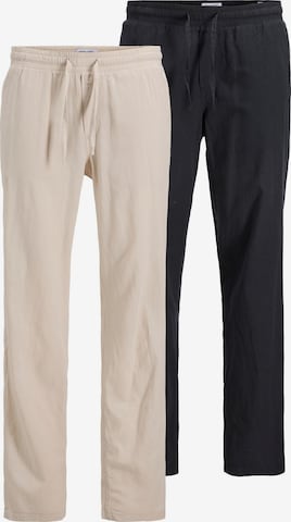JACK & JONES Trousers in Beige: front