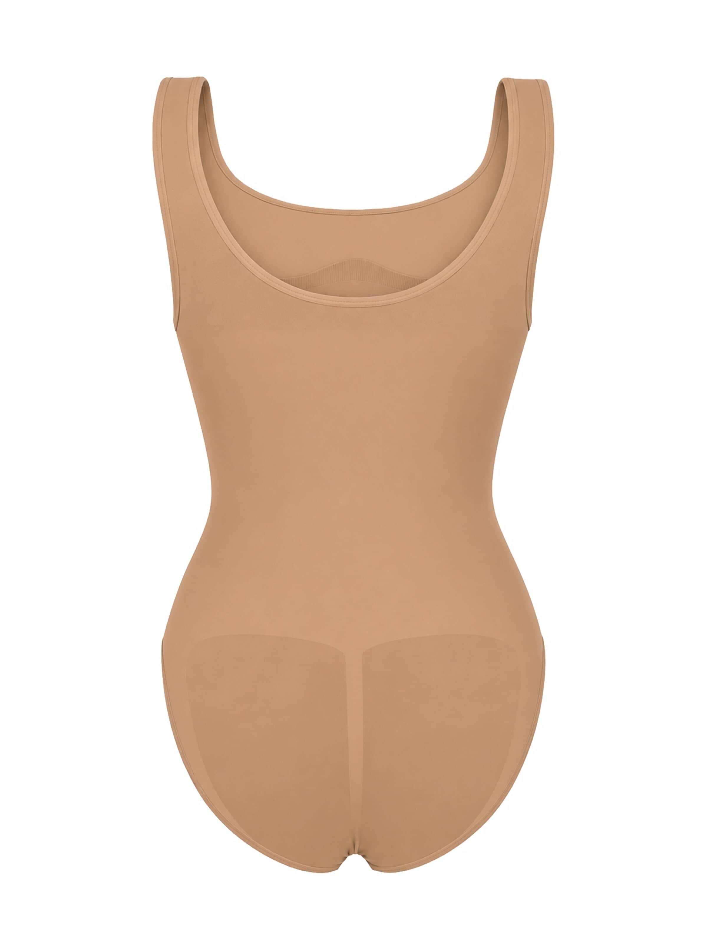 Body modellante 'Tank Sculpting Bodysuit with Slip' di cfab in beige