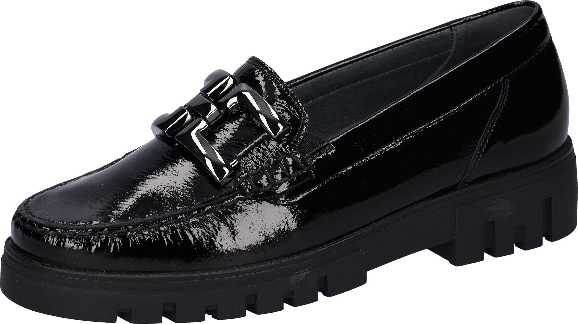 WALDLÄUFER Moccasins in Black: front
