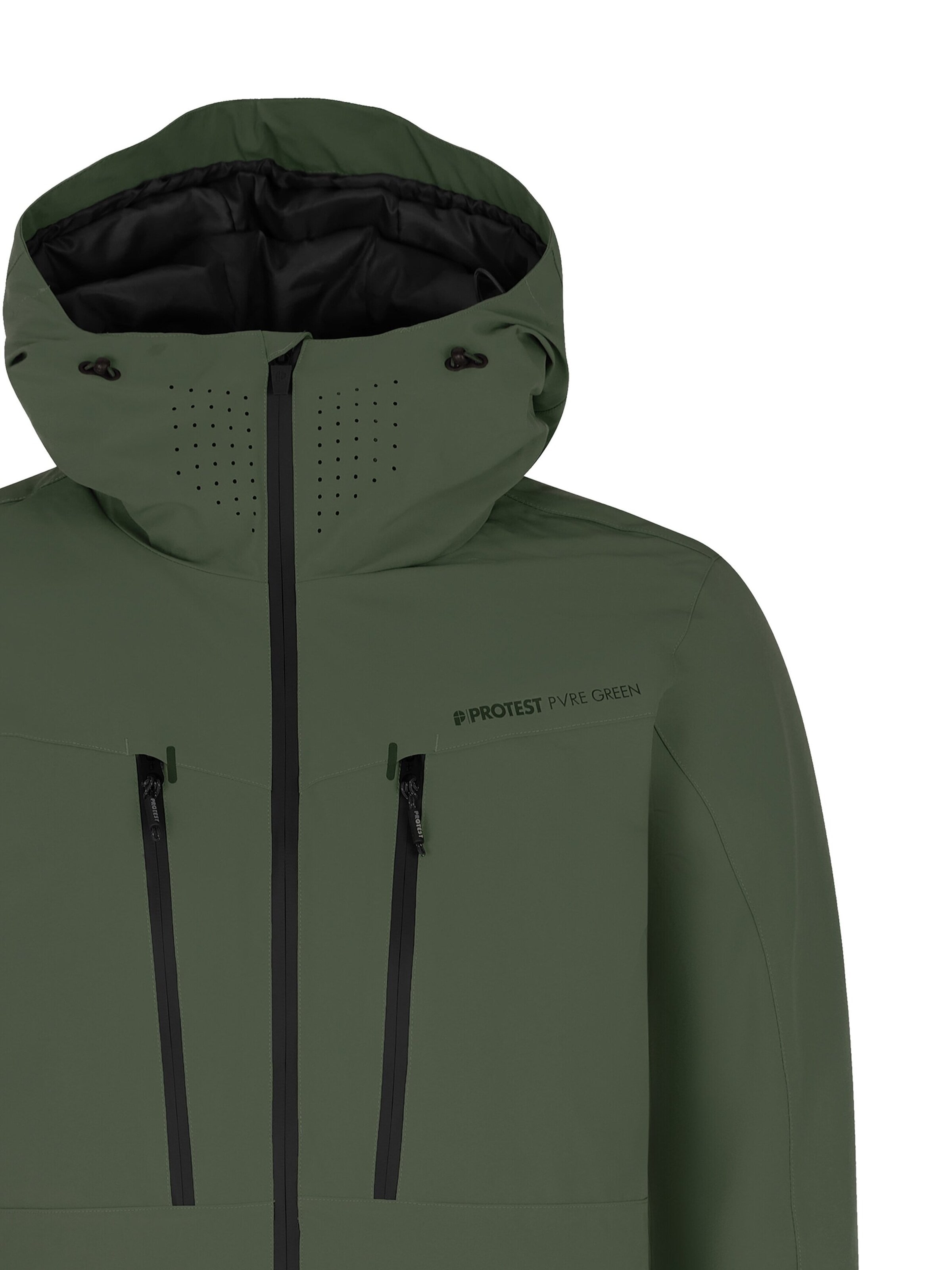 PROTEST Athletic Jacket 'PRTTIMOTHY' in Green