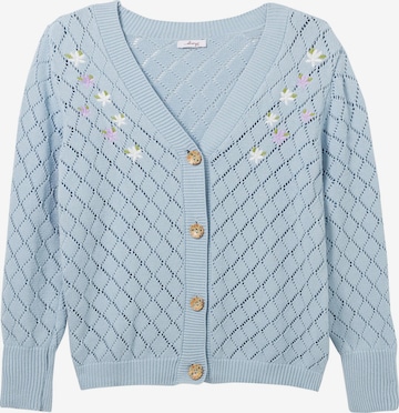 sheego by Joe Browns Knit Cardigan in Blue: front