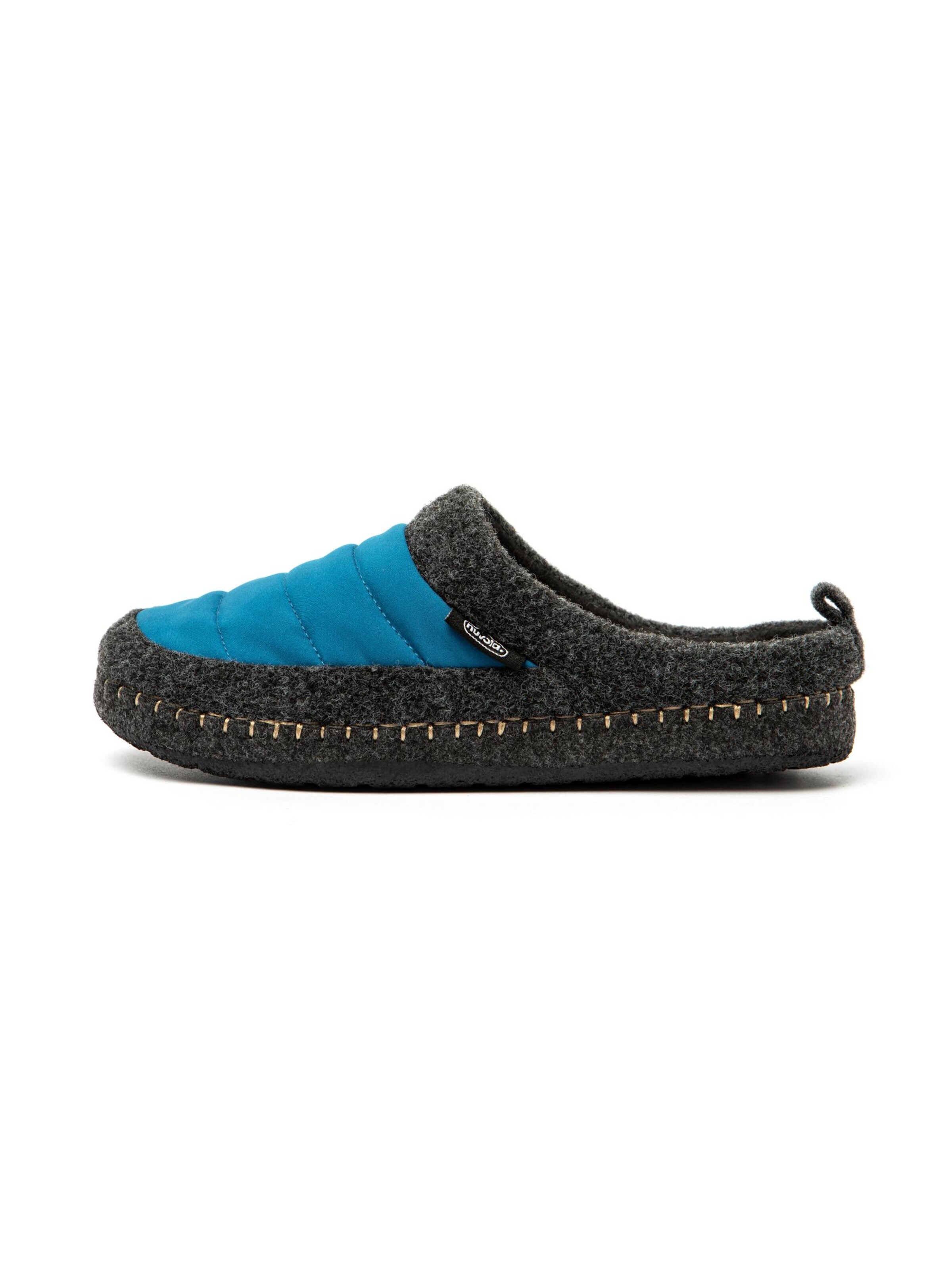 Ciabatta 'Zueco New Wool' di Nuvola. in verde: frontale