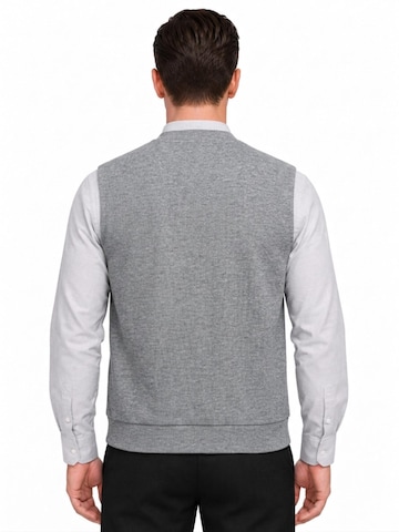 ALLTHEMEN Strickjacke 'Schräglicht'‌‌‌‌‌ in Grau