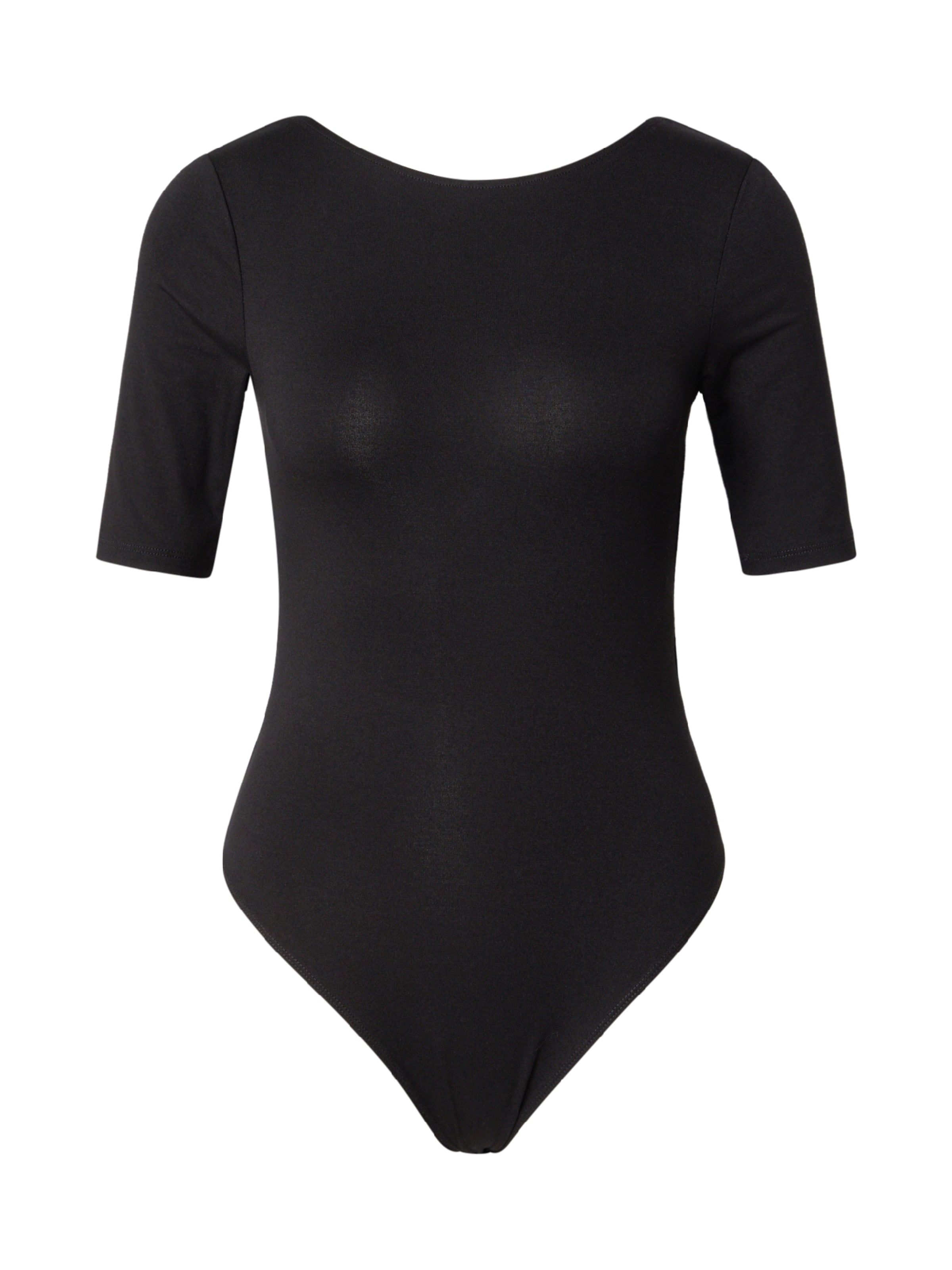 Tricou body 'Clover' de la EDITED pe negru: față