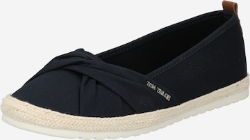 TOM TAILOR Espadrilles in Blauw: voorkant