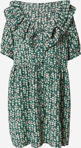 ICHI Košilové šaty – zelená: přední strana