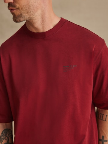 DAN FOX APPAREL Shirt 'Mirac' (GOTS) in Rot