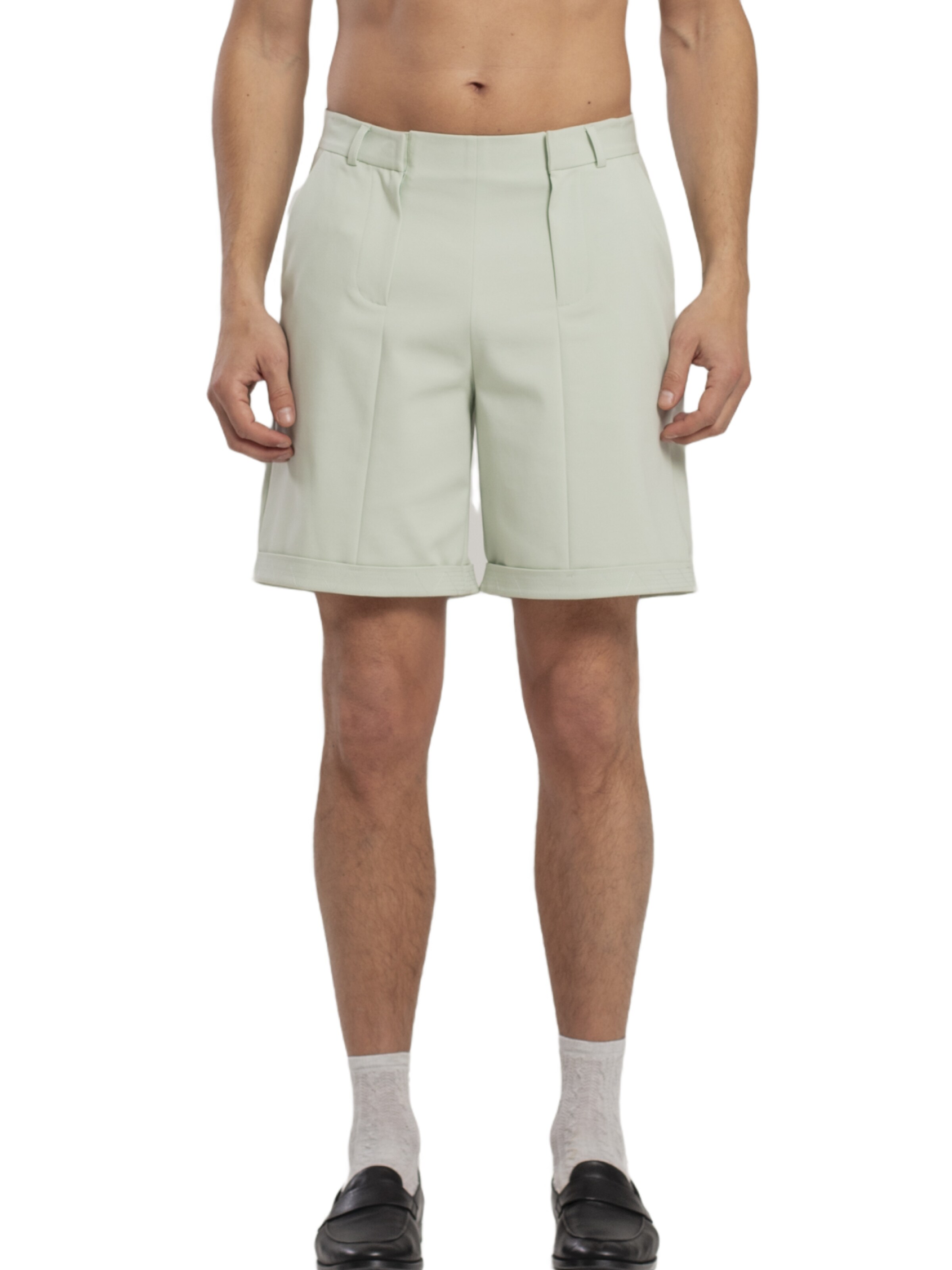 PCFG Regular Chino trousers in Green: front