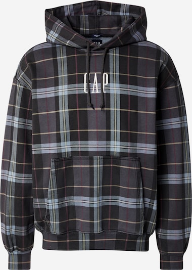 GAP Sweater majica u bazalt siva / boja vina / crna / bijela, Pregled proizvoda