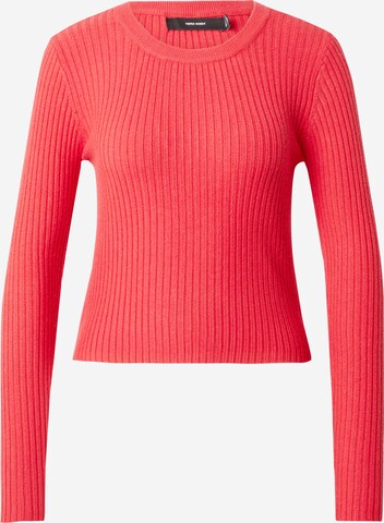 VERO MODA - Pullover 'LUCKY' em vermelho: frente