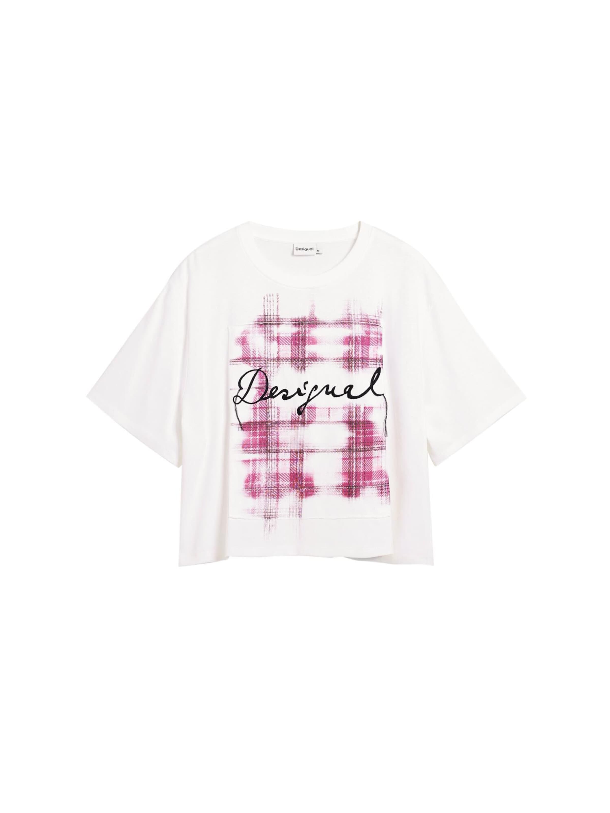 Tricou de la Desigual pe alb: față