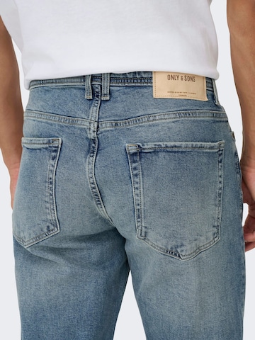 Only & Sons Baggy Jeans 'Edge' in Blauw