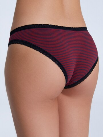 Albero Natur Slip 'Damen Bio Baumwoll Slip mit Spitze'‌‌‌‌‌‌‌‌‌‌ in Rot
