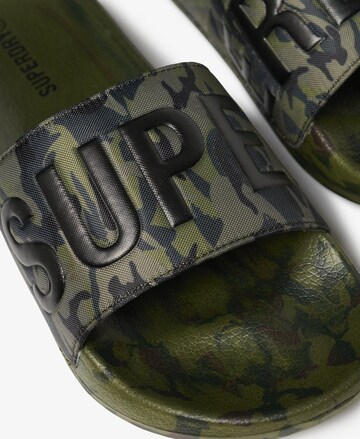 Superdry Strand-/badschoen 'Core' in Groen