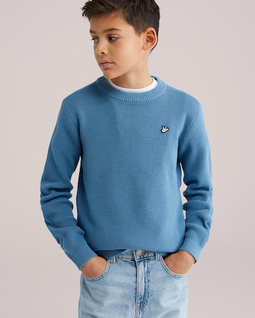 WE Fashion - Pullover em azul: frente
