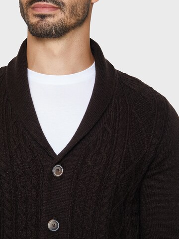Threadbare Knit cardigan in Brown