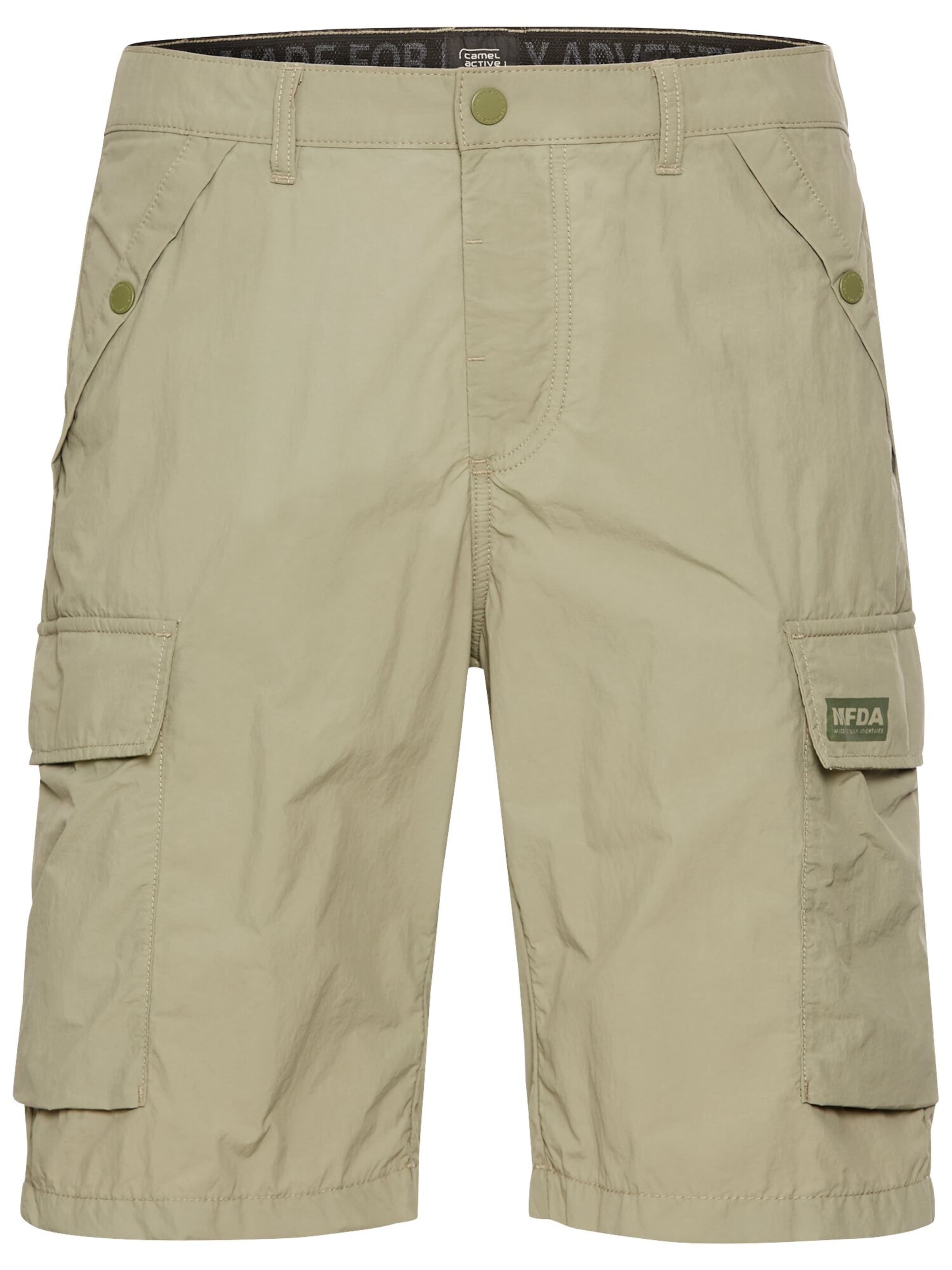 CAMEL ACTIVE Cargoshorts im Relaxed Fit in Grün: Vorderseite