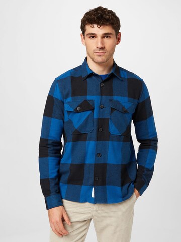 Coupe regular Chemise 'Milo' Only & Sons en bleu : devant