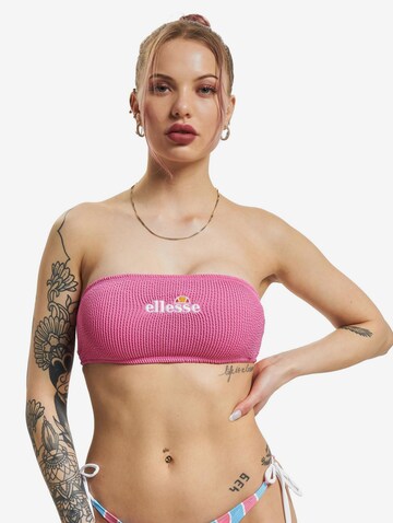 ELLESSE Bandeau Bikinitop 'Assa' in Pink