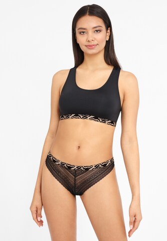 s.Oliver - regular Tanga en negro