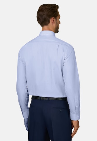 Coupe regular Chemise Boggi Milano en bleu : derrière