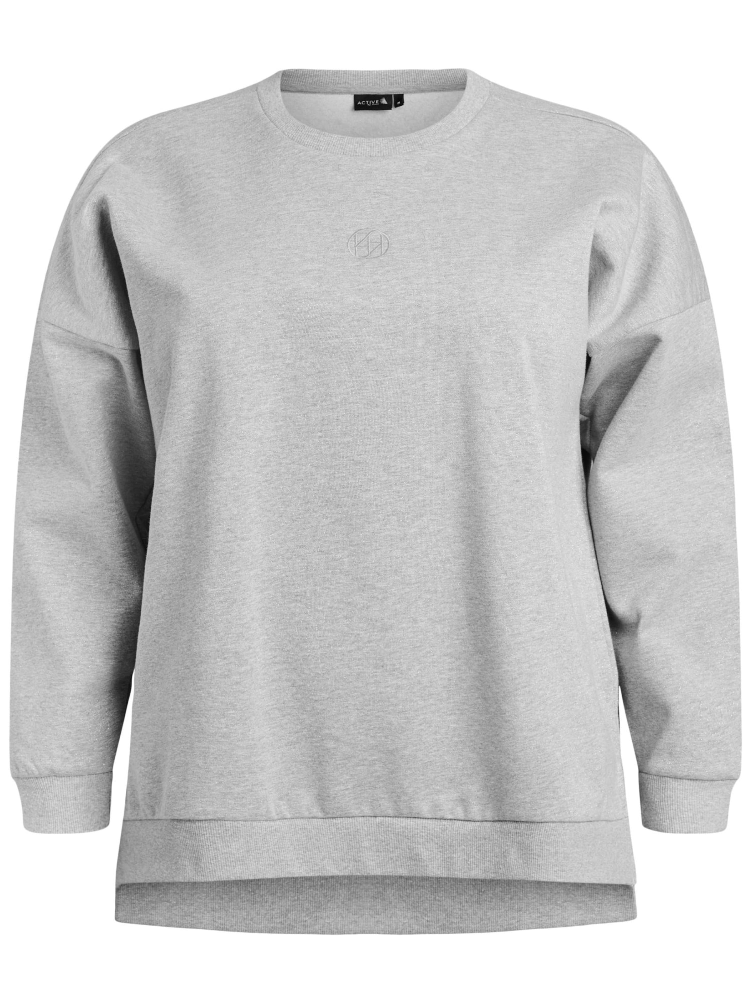 Active by Zizzi Свитшот 'ASIN' в Серый: спереди