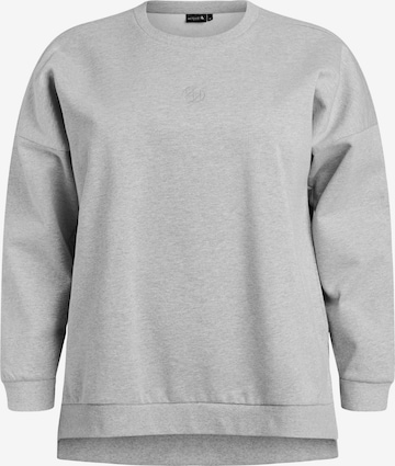 Active by ZizziSweater majica 'ASIN' - siva boja: prednji dio