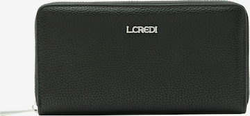 Portamonete 'Perla' di L.CREDI in nero: frontale