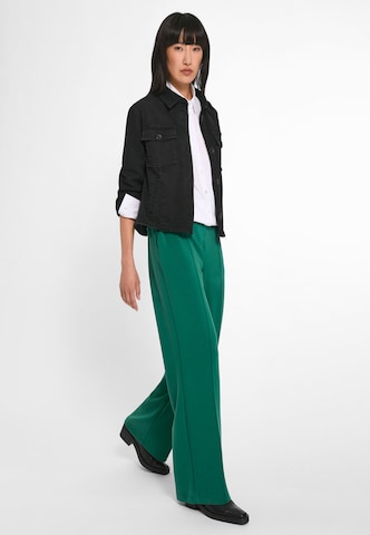 Regular Pantalon à plis Basler en vert