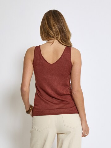 Top in maglia 'Carli' di minus in rosso