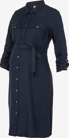 Robe-chemise 'Mercy' MAMALICIOUS en bleu : devant