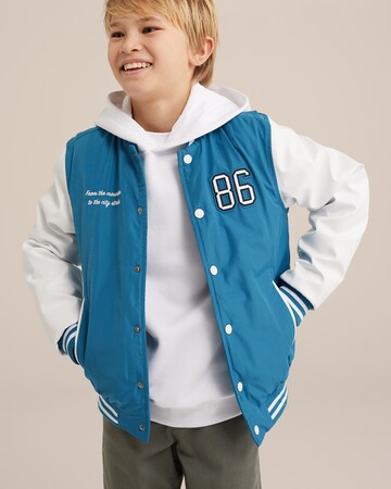 WE Fashion - Chaqueta de entretiempo en azul: frente