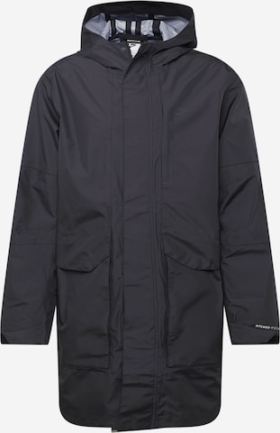 Parka mi-saison Nike Sportswear en noir : devant