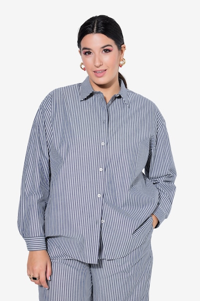 Studio Untold Bluse in marine / naturweiß, Produktansicht