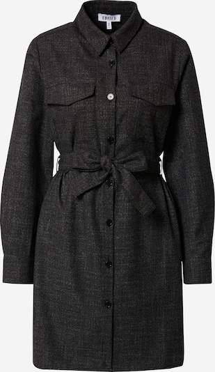 EDITED Robe-chemise 'Annabel' en gris chiné, Vue avec produit