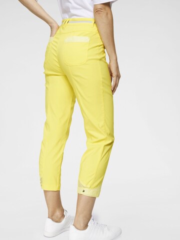 Coupe slim Pantalon à plis Navigazione en jaune