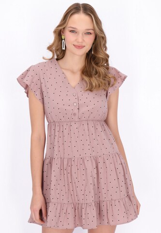 Robe d’été MYMO en violet : devant