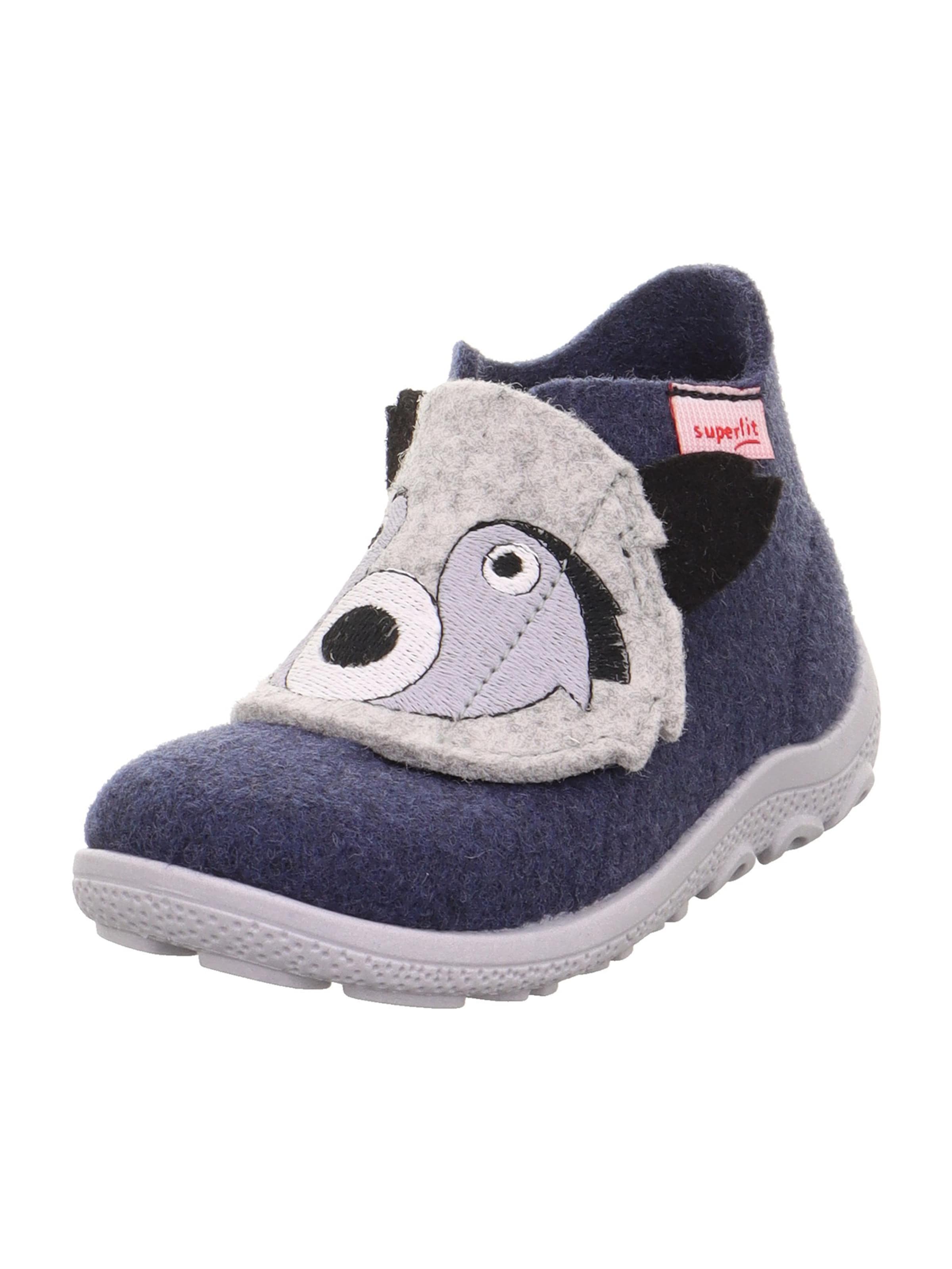 SUPERFIT Hausschuh 'HAPPY OCTI' in Blau: Vorderseite