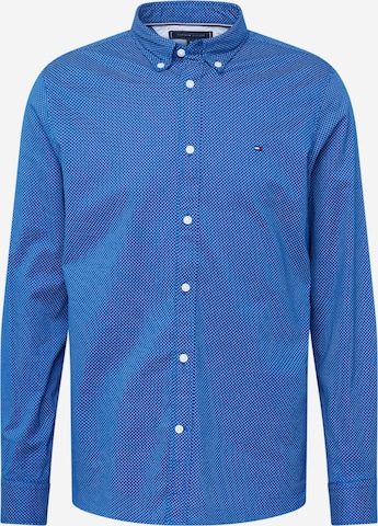 TOMMY HILFIGER Slim fit Overhemd 'Flex' in Blauw: voorkant