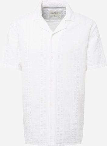 HOLLISTER Regular fit Button Up Shirt in White: front