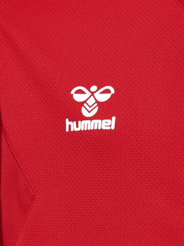 Hummel Athletic Zip-Up Hoodie 'Authentic' in Red