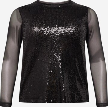 Persona by Marina Rinaldi Shirt 'VECE' in Black: front