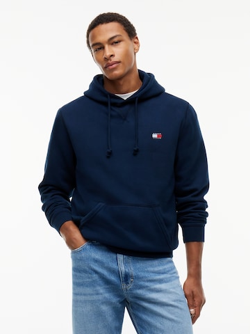 Sweat-shirt Tommy Jeans en bleu : devant