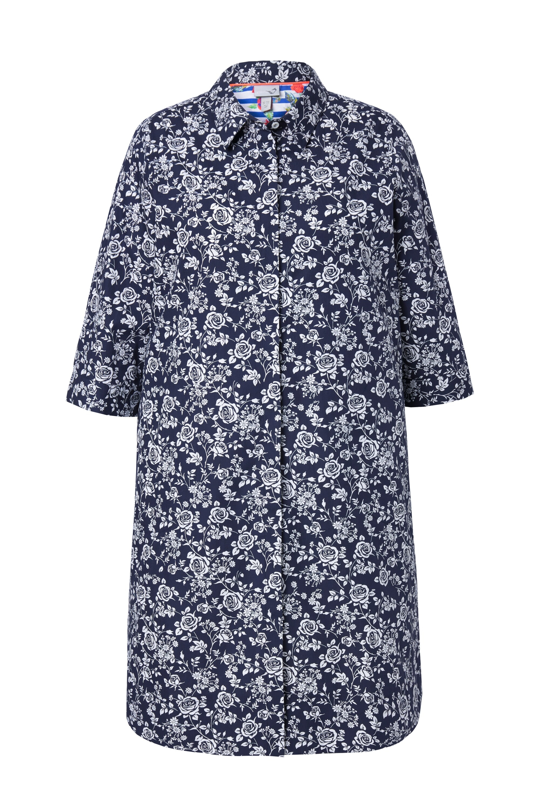 Ulla Popken Blusenkleid in Blau: Vorderseite